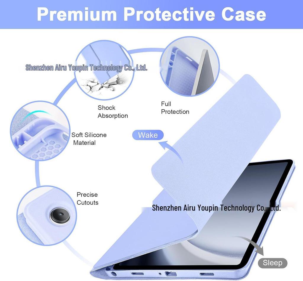 Compatible Apple iPad A16 Tablet Keyboard Case: M4 Backlit Bluetooth RGB Magnetic Shell
