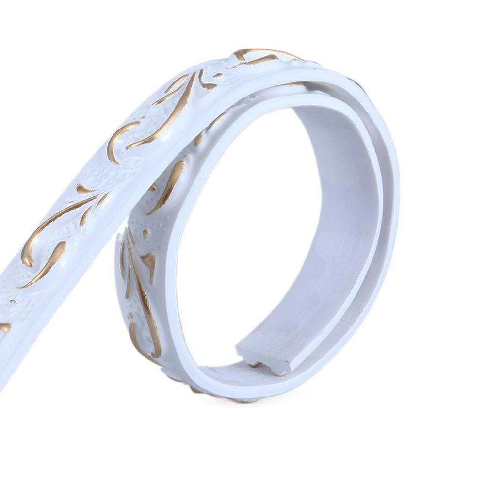 Interior Design Self-Adhesive Wall Molding Trim Flexible Peel and Stick Mirror Frame 5m PVC Tile Edge Trim Ceiling