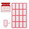 Colored Self-Adhesive Label Stickers for Handwriting, 50 Sheets - Office Use Name & Price Tags