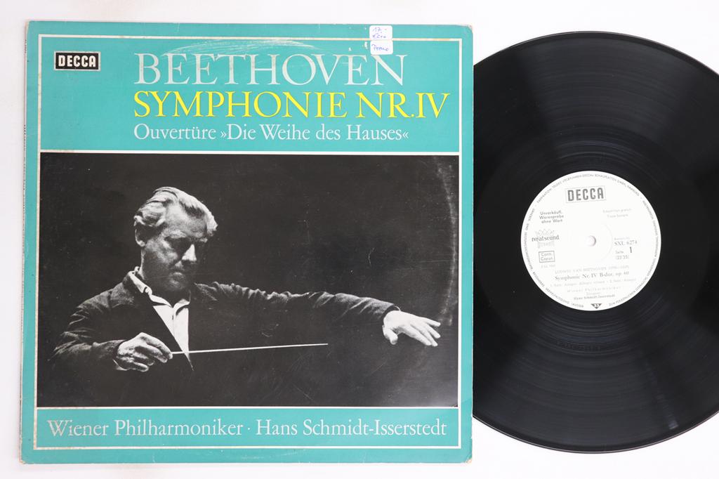 LP Record HANS SCHMIDT ISSERSTEDT, WIENER PHI - Beethoven Symphonie Nr4 B Dur Op60  SXL6274 DECCA Germany Classical Used