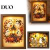 Halloween Table Decorations Ghost Photo Frame Lamp, Lighted Shadow Box, Spooky Wood Lamps Gothic Skeleton Centerpiece for Bedroom Living Room Seasonal