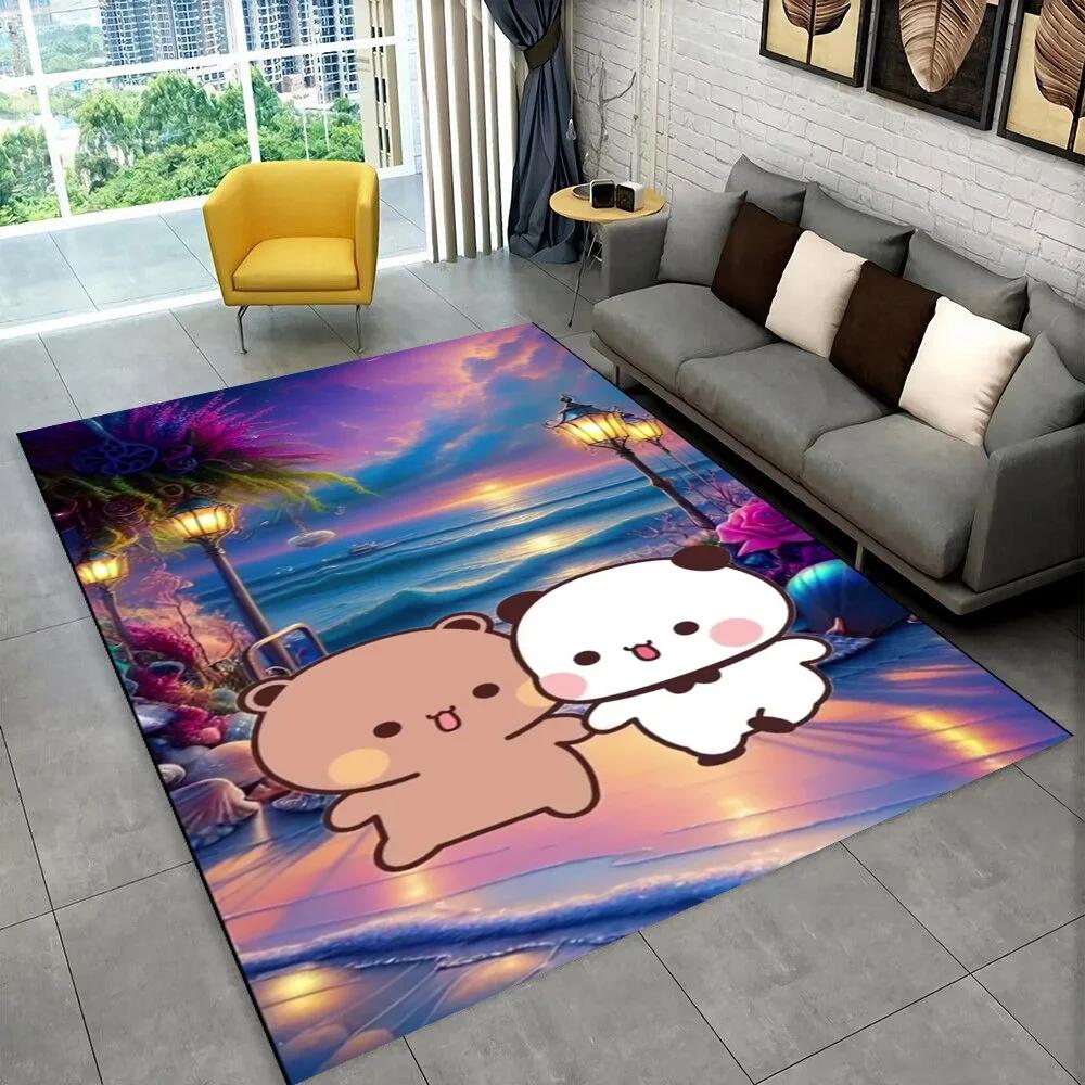 27 Style New Bubu Dudu Love Cartoon Bear Carpet Rug for Living Room Bedroom Home Sofa Decoration,kids Play Non-slip Floor Mat