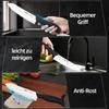 5Pcs Kitchen Knife Set with Sharpener, Chef Knife,Paring Knife,Scissors and Peeler,Non-Slip Handle Cookware for Home&Restaurant