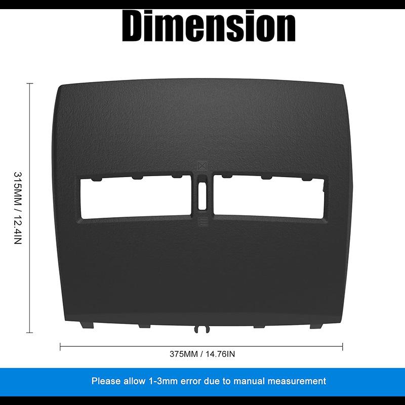Nissan Tiida Dashboard Trim Panel Air Vent (Black/Gray) 68414-ED50C/ED50D