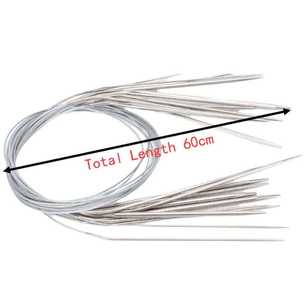22pcs 1.5-5mm Circular Knitting Needles Various Sizes Double Pointed Needles  For Socks