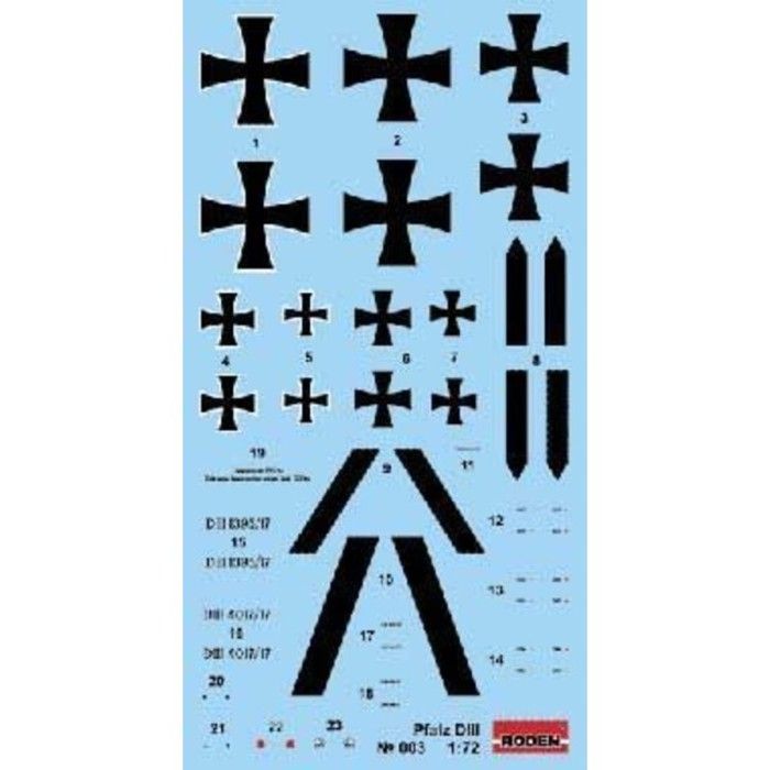 Roden 003 modèle Kit Pfalz D. III World War 1 - RD0003