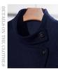 Women's Professional Wool Winter Work Coat - Mid-Length Air Hostess Overcoat