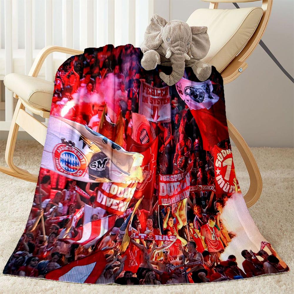 Bayern Munich Blanket Warmthful Decor Perfect for Bedding Chair Livingroom for All Seasons Stylish Decor Ideal Gift For Birthday Valentine'S Day