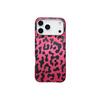 European Style Pink Leopard Magnetic Buckle Case for iPhone 17 Pro Max/16/14/15