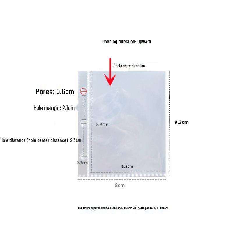 Korean Minimalist Denim Heart Photo Album A5 3-Hole Notebook Binder