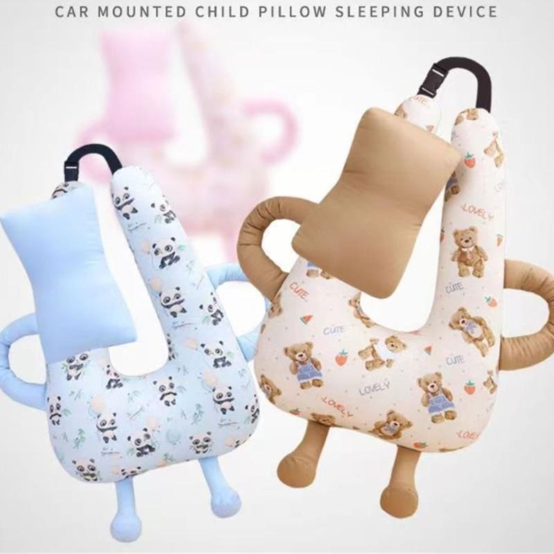Portable Infant Neck Rest Support Pillow For Car Seats Strollers Comfortable Polyester Filling Easy To Clean Headrest