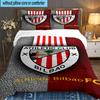 3PCS Football Athletic  Bedding set,Ideal for1pc Duvet Cover And 2pcs Pillowcases Perfect for Christmas gift,Ideal for Bedroom, Dormitory