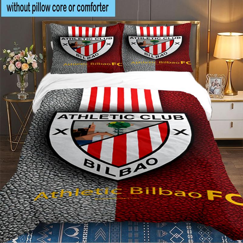 3PCS Football Athletic  Bedding set,Ideal for1pc Duvet Cover And 2pcs Pillowcases Perfect for Christmas gift,Ideal for Bedroom, Dormitory