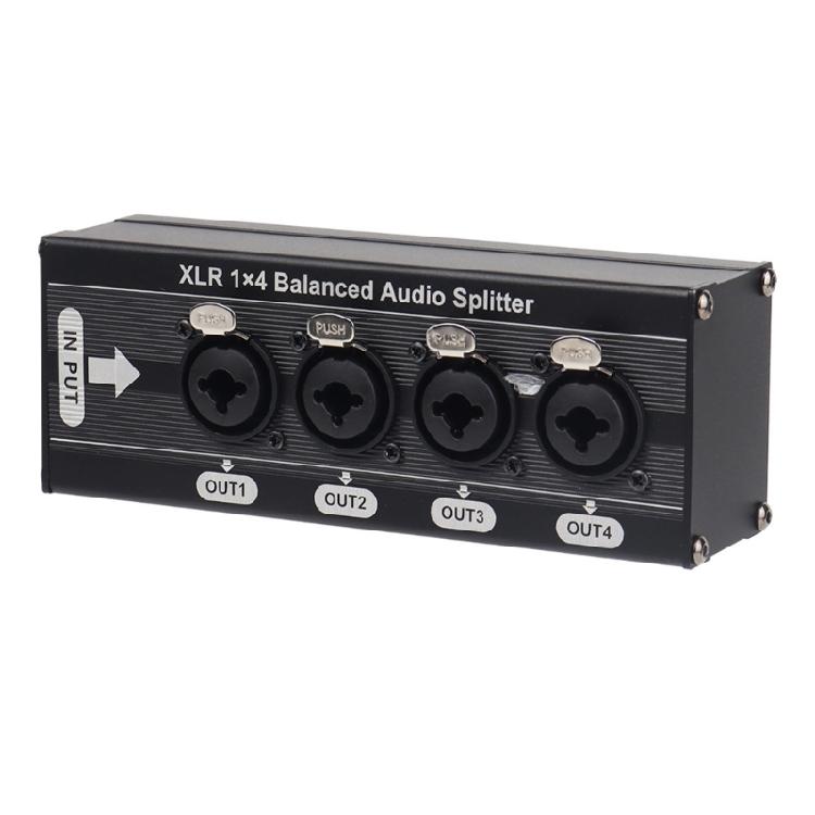 

Professional Sound Splitter 1 In 4 Out Electrical Isolation Digital Analog Sound Splitter Expander Studio Equipment 1
