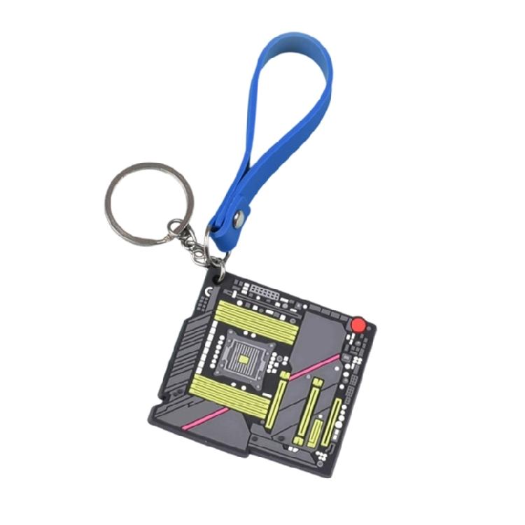 Circuit Board Pendant For Women Men Creative Electronic Chip Keychain Bag Pendant Gift Circuit Board Metal Charm Pendant