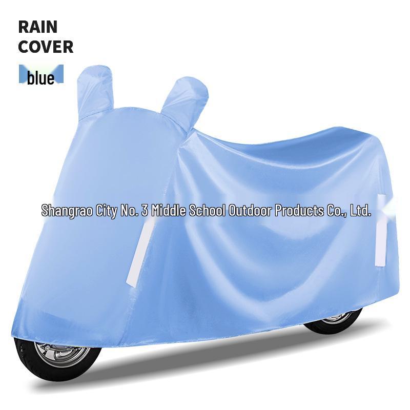 Electric Vehicle Rain & Sun Shield: Windproof, Dustproof, Full Motorcycle & Car Cover