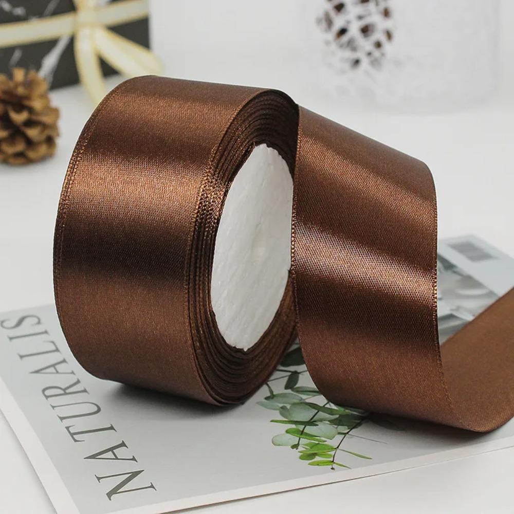 1Roll 1.5 Inch X 25 Yards Solid Satin Ribbons DIY Gift Wrapping Bridal Bouquets Bouquet Ribbons Handmade Bows Cake Packaging