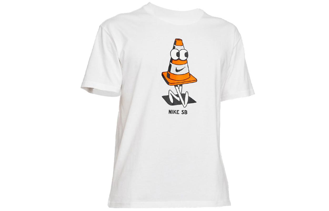 Nike T Shirts Men s White Crew Neck Moderate DJ1225-100 XXL