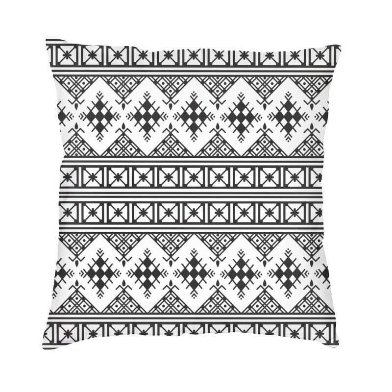 Amazigh Kabyle Berberské motivy Pouzdro na polštář Dekorace do ložnice Maroko Afrika Geometrický povlak na polštář Pohovka Chair Polštář
