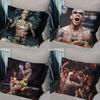 Field Control Charles Oliveira Pillow Case Antidustmite Pillowcase Invisible Zipper Silky Short Plush Sofa Cushion Cover