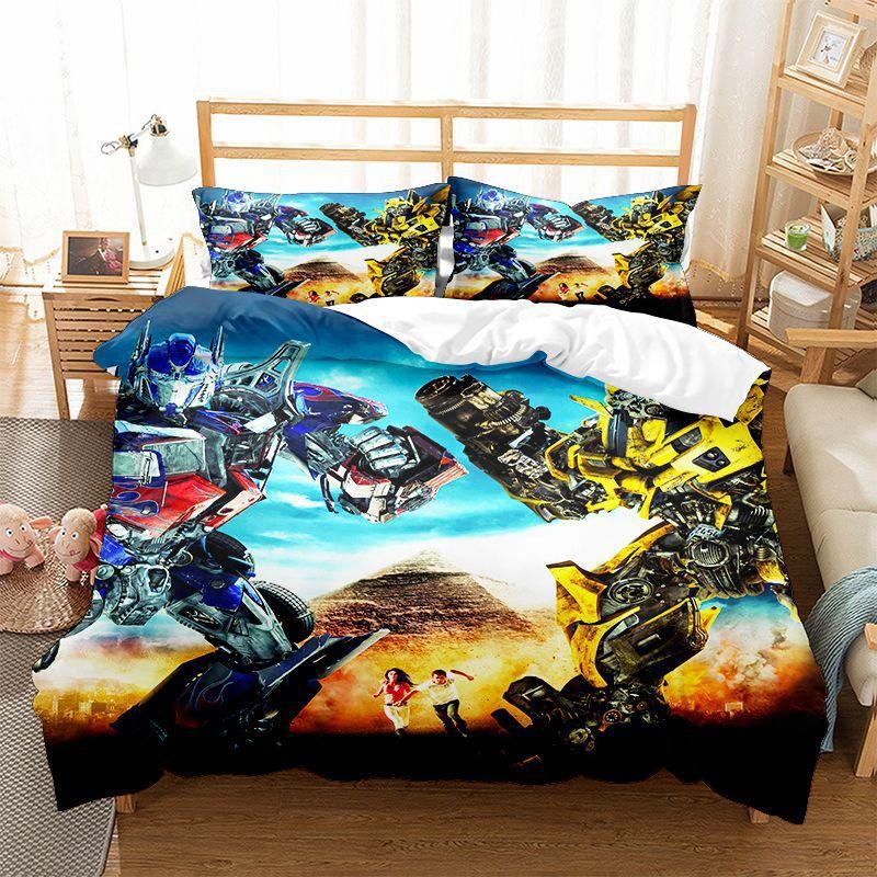 High Quality Movie Robot Bedding Set T-Transformers’ Duvet Cover Set teenage boys Quilt Cover For Gifts for children