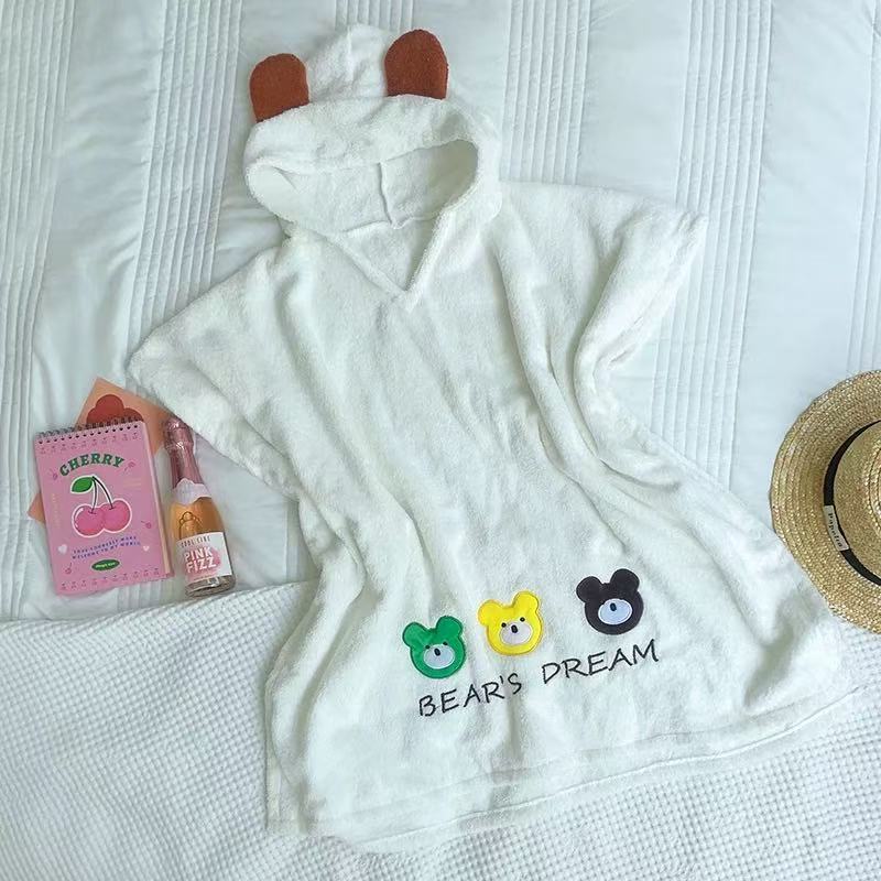 

Baby Children s Bath Towel Cape Pure Cotton Absorbent Bathrobe Cute Cartoon Home Beach Towel Children s Bathrobe Soft Absorbent