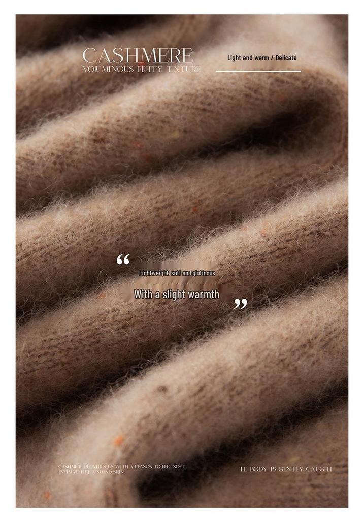 Women's Cashmere Mock Neck Versatile Autumn/Winter Knitwear