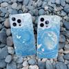 Blue Butterfly Ocean Waves Phone Case For iPhone 14 13 12 11 Pro Max 16 15 Pro Max 13 Mini 16 15 14 Plus Shockproof Laser Covers