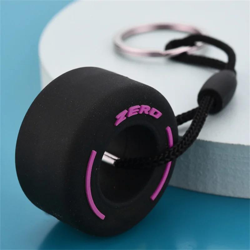 Fashion Car Key Ring Tire Keychain Pendant Gift for Lifan X60 320 620 330 530 630 720 X50 820 Car Accessories