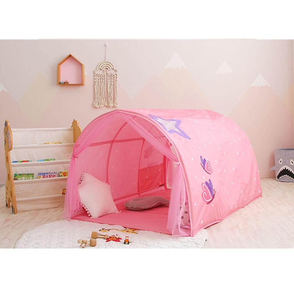 YZP Kids' Indoor Bed Tent, Sleeping Tent, Playhouse, Kids Play Tent with Mosquito Net, Privacy Space, Indoor Toy Game House, Sleeping Bag, Kids Tent,