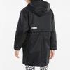 Puma Solid Color Logo Print Hooded Mid-Length Casual Jacket Women Jackets Black 846299-01