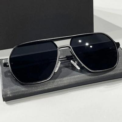 New Metal Double Beam Photochromic Sunglasses for Men Drive Night Vision Glasses Fashion Shade for Men Women