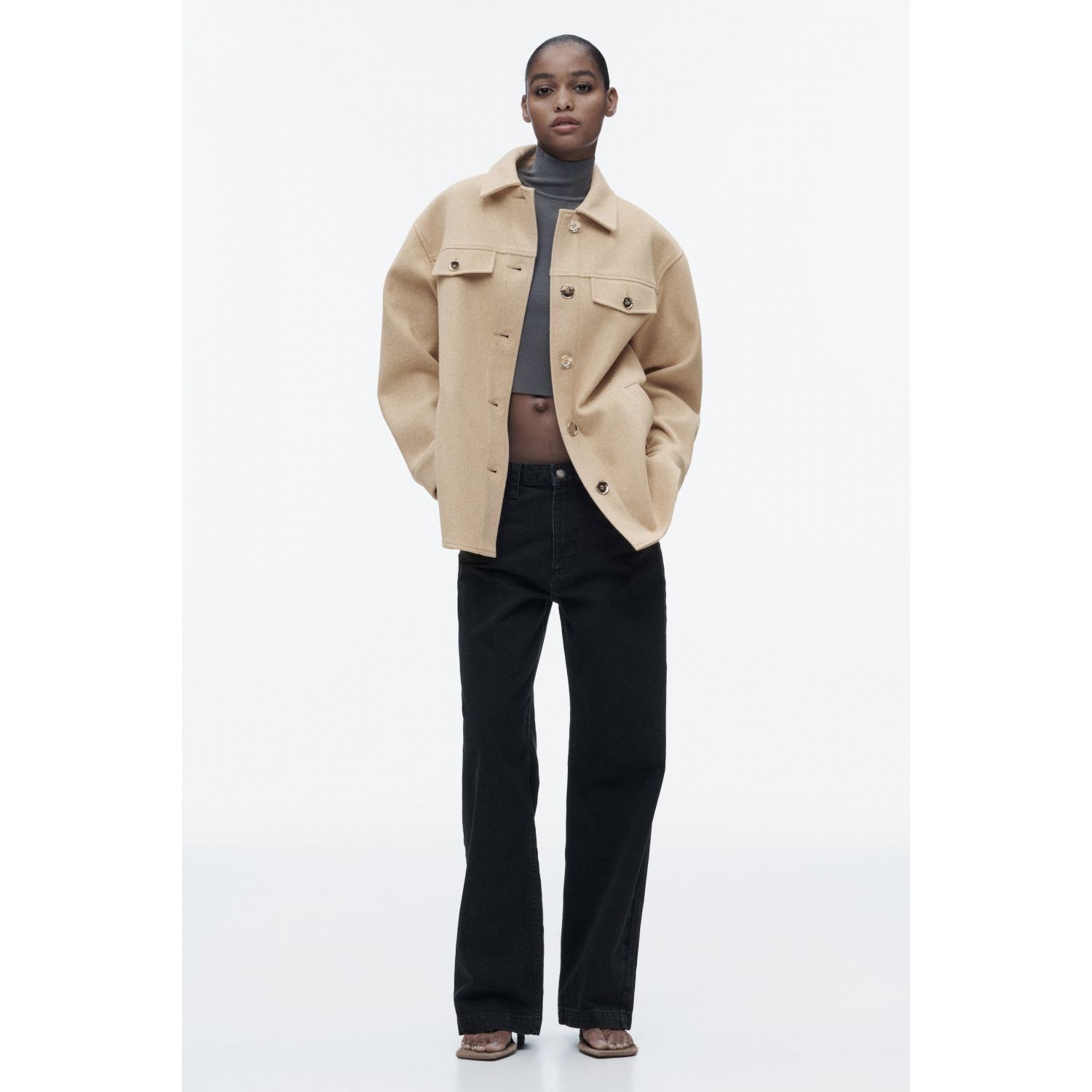 

PLUSH LONG OVERSHIRT