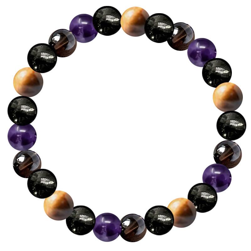 Unisex White & Turquoise Volcanic Stone Beaded Bracelet - Women's Fashion Trend.