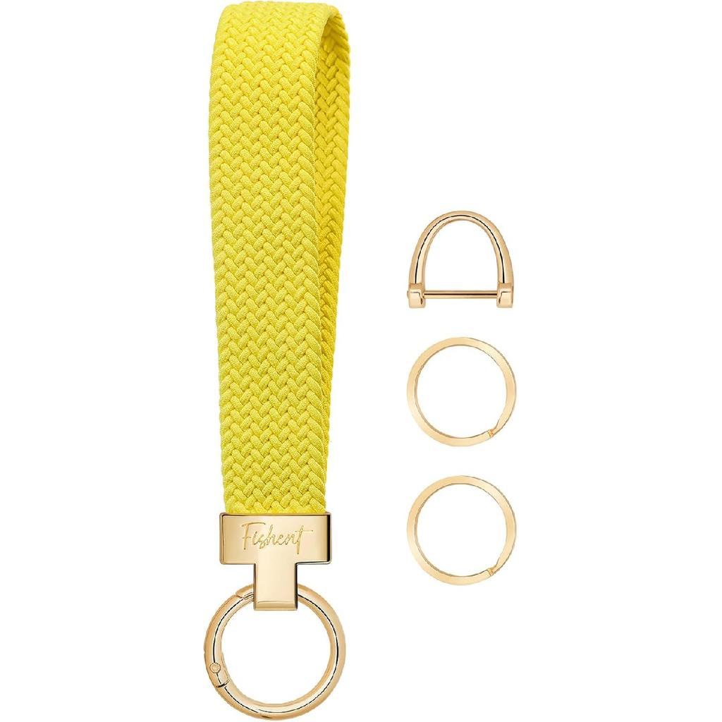 Fishent Stretchy Wristlet Keychain, Cute Key Chain with Keyrings