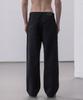 Dekkoloso Twill Cotton Semi-Wide Pants [Black]