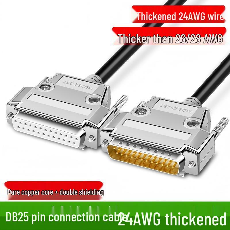 DB25 24AWG 25-Pin Parallel Printer Data Extension Cable