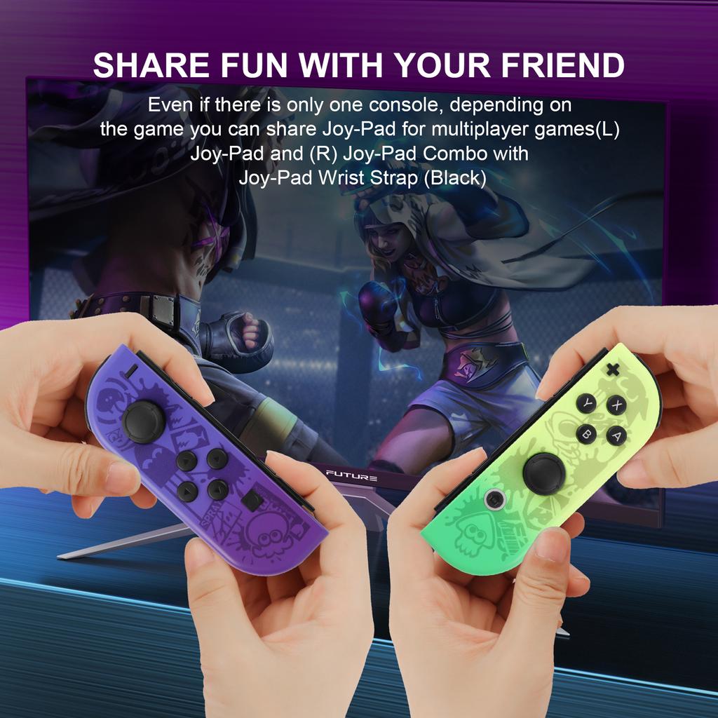 Wireless Left Right Controller Dual Vibration Bluetooth Joypad With 6 Axis Gyro Switch Game Console L/R Handle Grip
