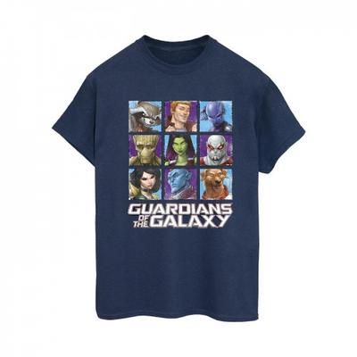 Womens/Ladies Character Squares Cotton Boyfriend T-Shirt