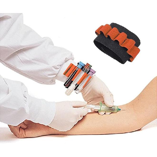 

Набір із 3 браслетів/тримачів для пробірок для флеботомії Набір для забору крові Браслет-тримач для 8 пробірок для флеботомії Аксесуари для флеботоміста Легкий для перенесення помаранчевий