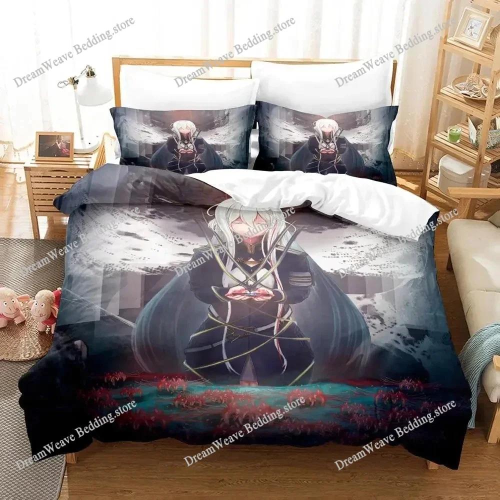 Anime 86 Eighty Six Bedding Set Duvet Cover Bed Set Quilt Cover Pillowcase Comforter King Queen Size Boys Adult Bedding Set963
