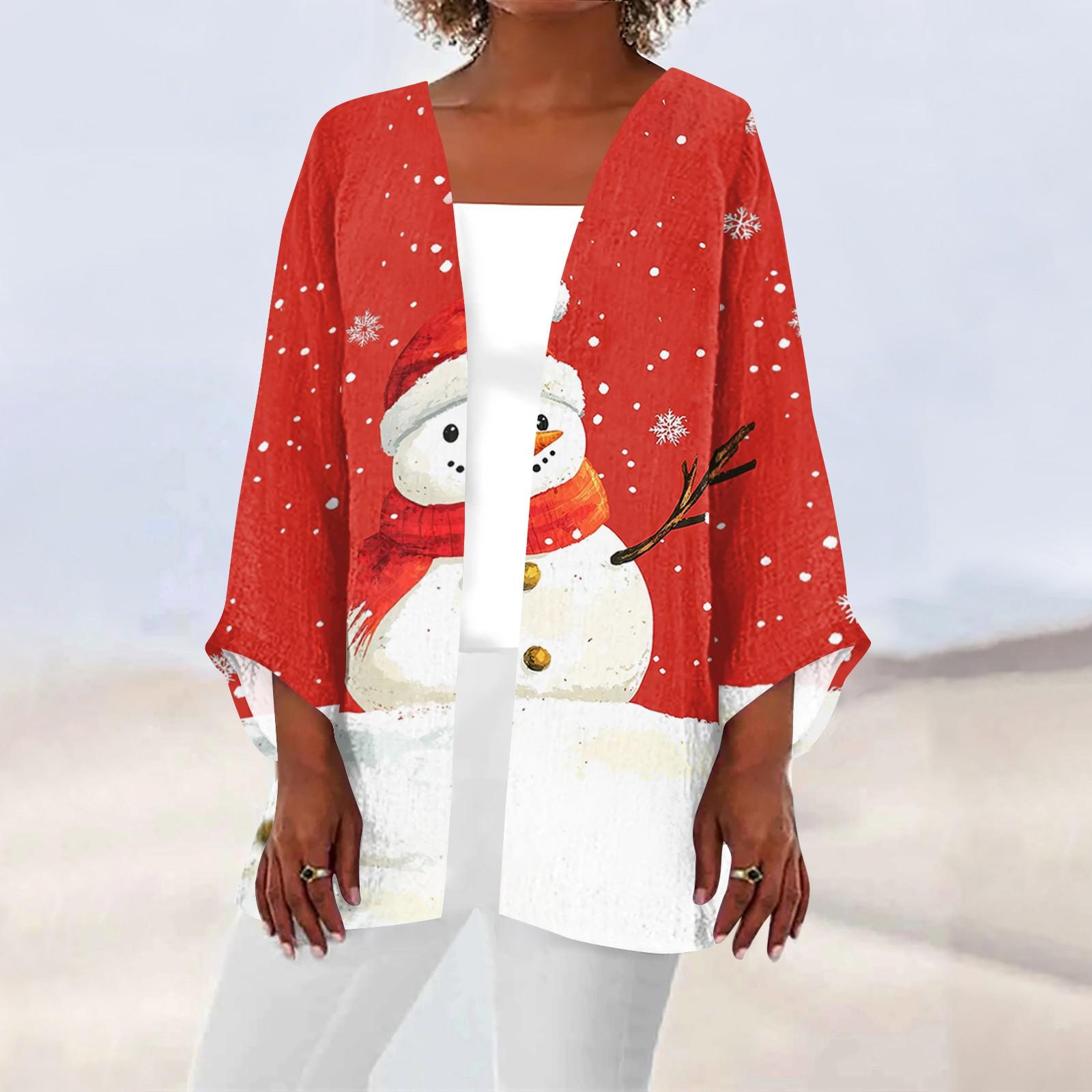 

Женская повседневная модная легкая куртка средней длины с принтом, кардиган XL арбуз красный