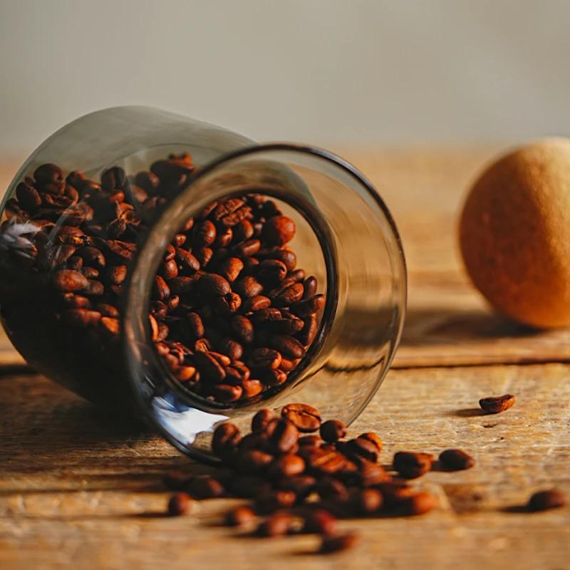 Kaffeebohnen Vorratsglas Retro Versiegelt Lebensmittelqualität Glas Kaffeepulver Aufbewahrung Großes Fassungsvermögen Aufbewahrungsflasche