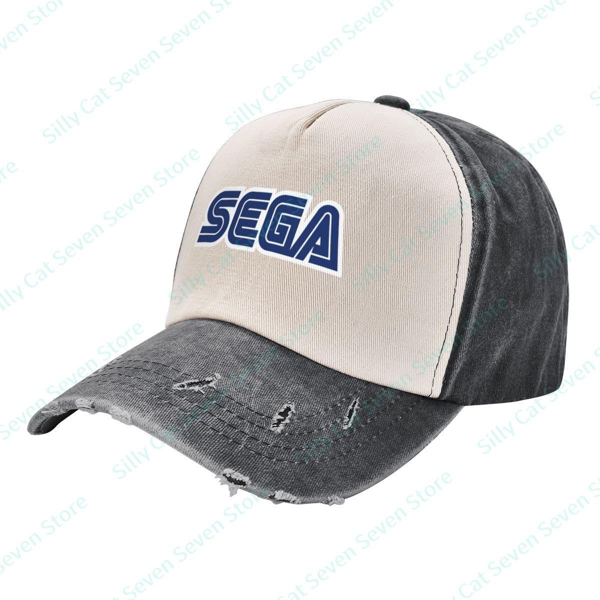 

Многоцветная Sega Vintag Джинсовая ткань Контрастный цвет Бейсболка Остроконечная кепка Регулируемый унисекс Оттенок Папиной шляпы Спортивные бейсболки