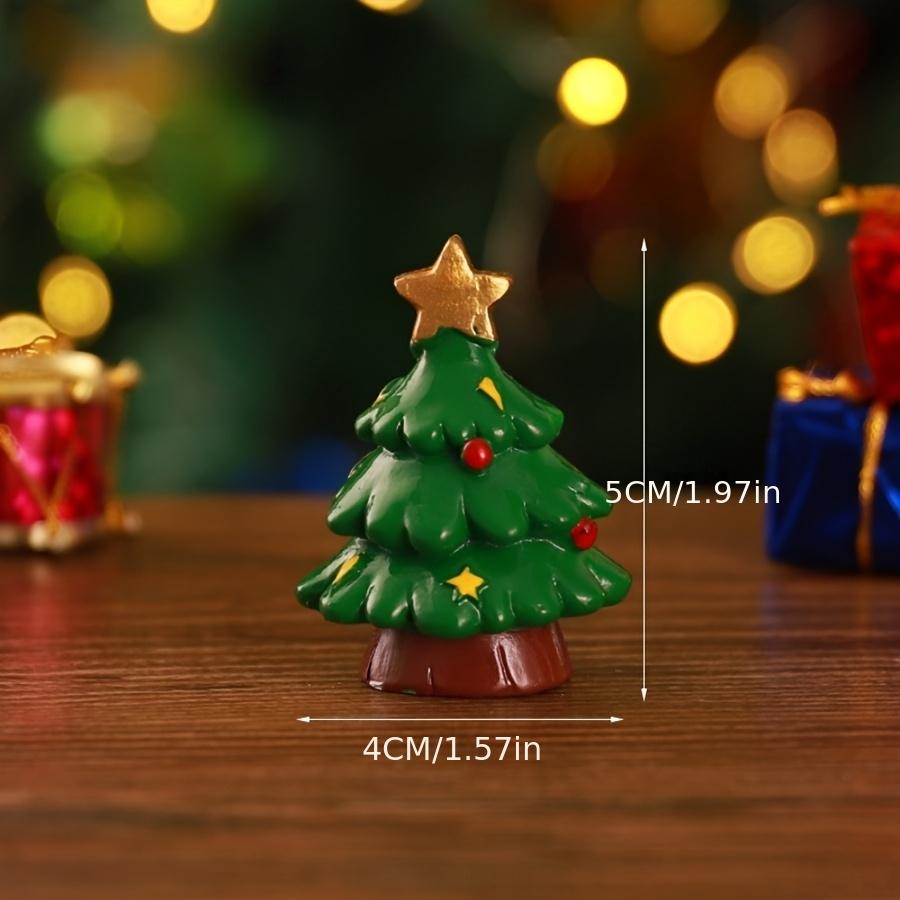 

1pcMini Santa Claus Resin Ornaments Cute Christmas Tree Party Table Desktop Decoration Ornaments Gift