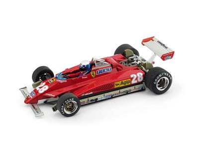 BRUMM Ferrari 126C2 Pironi San Marino GP with Driver BRUMM FERRARI 126C2 Didier Pironi 1/43 1982#28 D. [item]