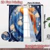 2pcs   2D FLAT PRINTING Curtains (Without Rod) YinYang Koi Chic Curtain Cloth Versatile 100% Polyester Curtains All Seasons