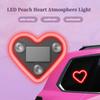 Wireless Heart-shaped Neon Light LED Illumination Car Interior Atmosphere Lamp  Motor Decoration