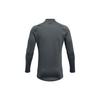Under Armour Grid High Neck Long Sleeve Printed Logo Training Fitness Running Shirt Men tops Light-Asphalt-Gray 1357359-012