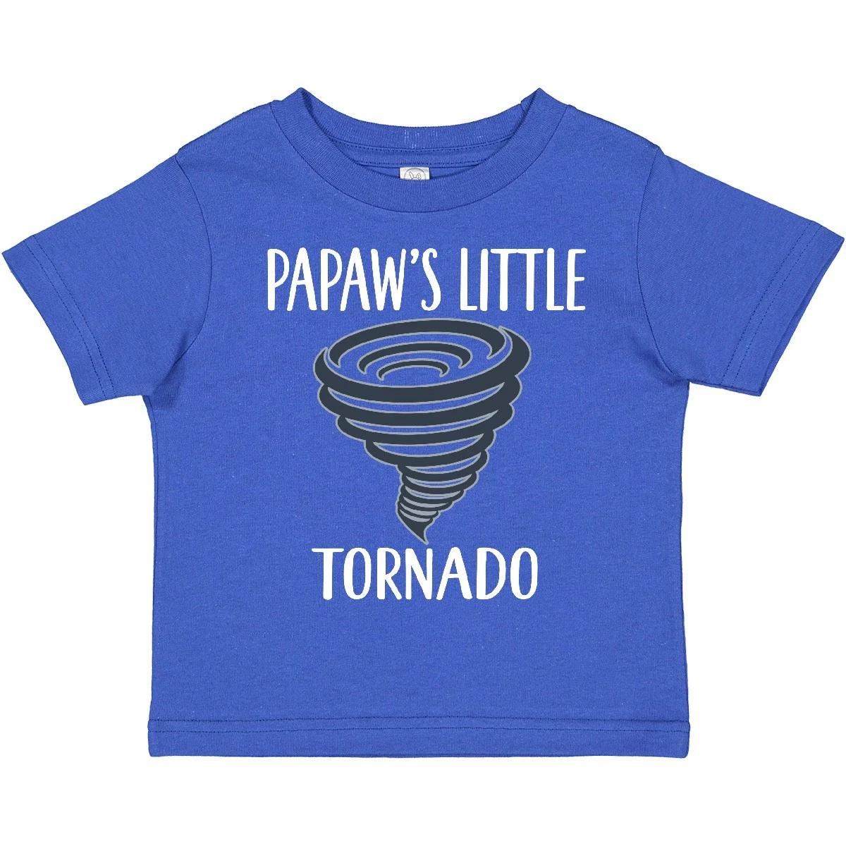 Inktastic Papaws Little Tornado Boys Grandson Toddler T-Shirt Papaw From Cute 100